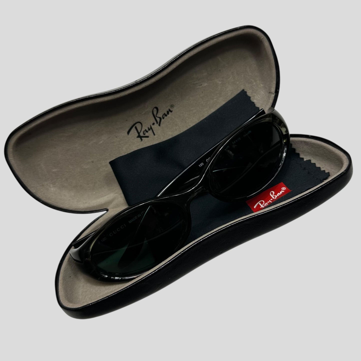 Gucci by Tom Ford 1997 Khaki Green Lens Oval Sunglasses