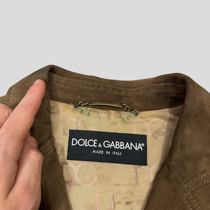 Dolce & Gabanna 00’s Goatskin Suede Leather Western Jacket - IT54 | Default Title, Multicoloured