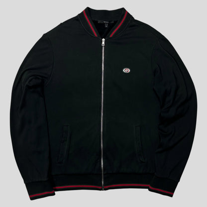 Gucci 2008 GG Logo Web Teddy Cotton Lined Track Jacket - M/L | Default Title, Black