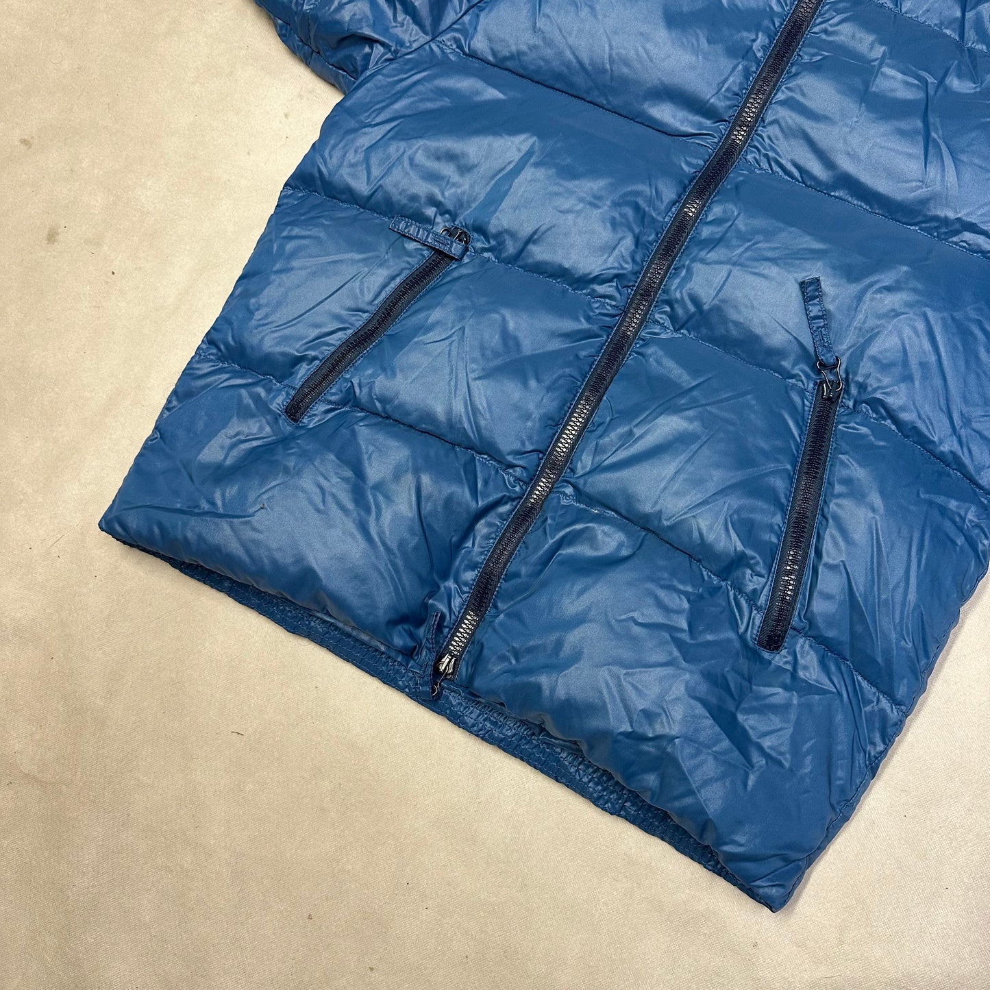 Duvetica Fur Hood Puffer Jacket In Blue ( S )