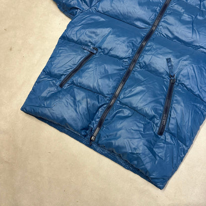 Duvetica Fur Hood Puffer Jacket In Blue ( S )