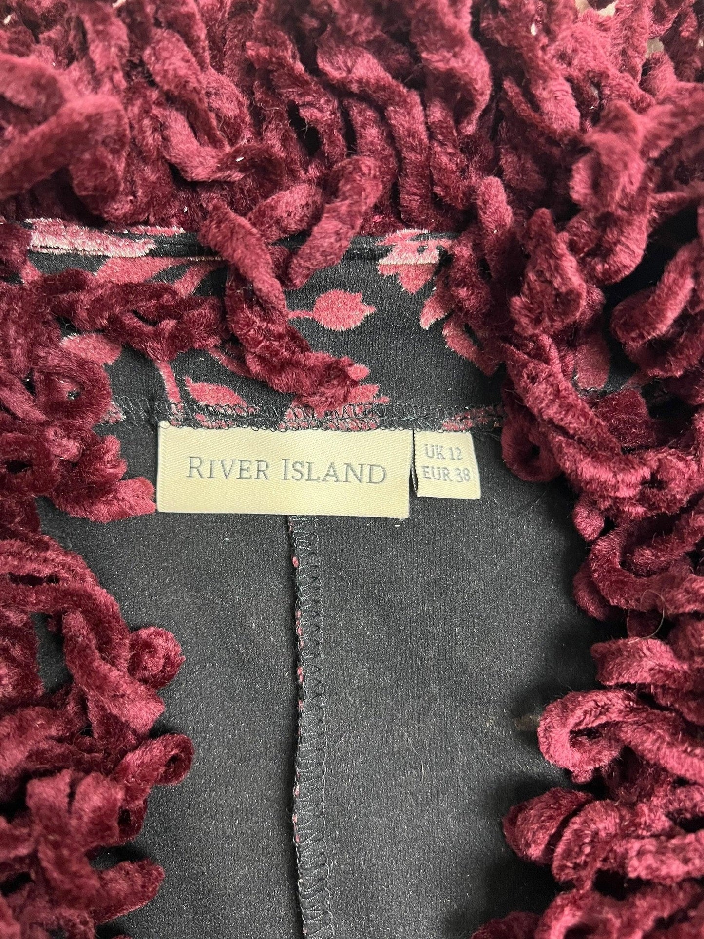 Miss Selfridge 1998 velvet flock duster