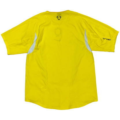 Nike Brazil 2002 Shirt In Yellow ( M )