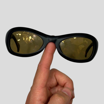 Gucci by Tom Ford 1999 Campaign Matte Sunglasses | O/S, Black