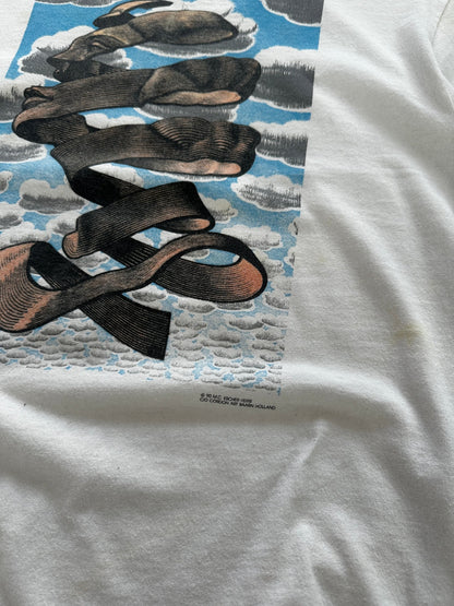 1990 M.C. Escher Rind T-Shirt - M | Default Title, Red