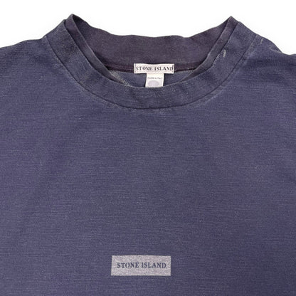 SS2002 Stone Island Box Logo T-Shirt (L) | Default Title, Multicoloured