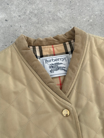Burberry 1990s Nylon Bespoke Button Nova Check Gilet - M