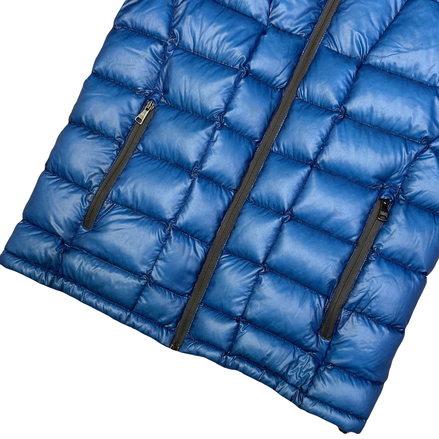 Dolce & Gabbana Square Stitch Puffer Jacket In Blue ( M )