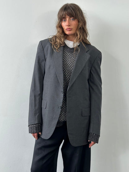 Loro Piana 1990s Pure Wool Single Breasted Blazer - 42R/XL