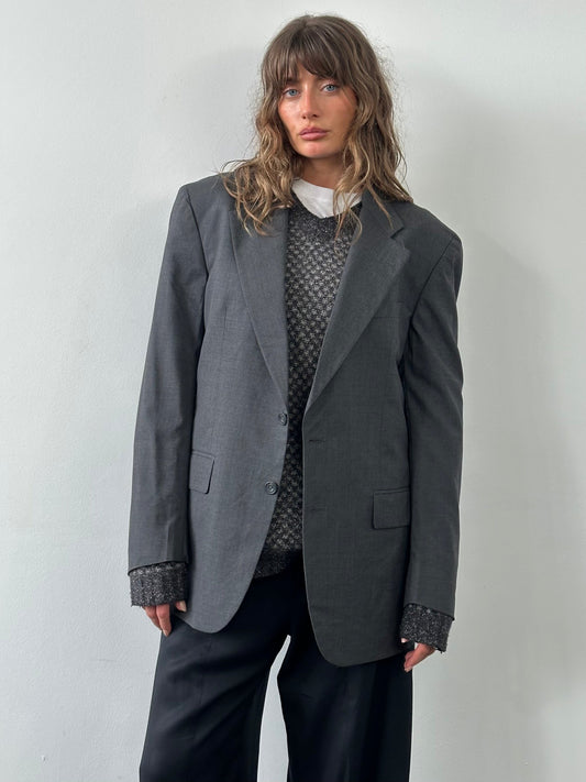 Loro Piana 1990s Pure Wool Single Breasted Blazer - 42R/XL