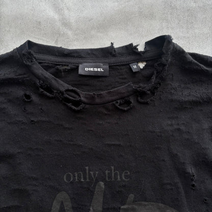 DIESEL DISTRESSED T-SHIRT | O/S, Red