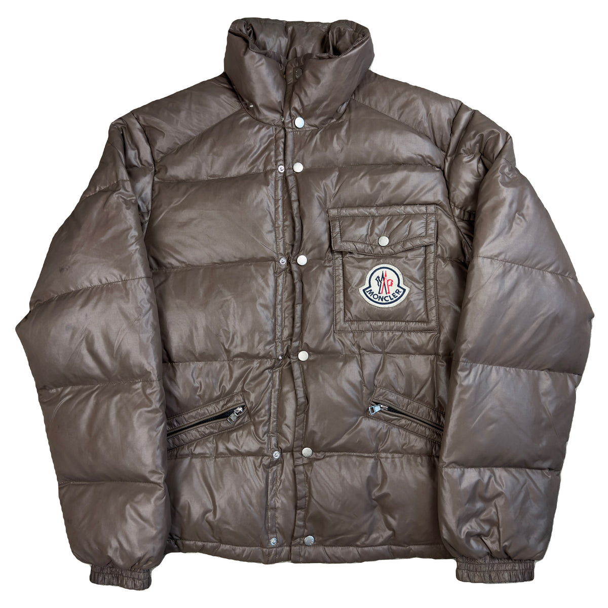 Moncler Puffer Jacket In Brown (L) | Moncler, Brown