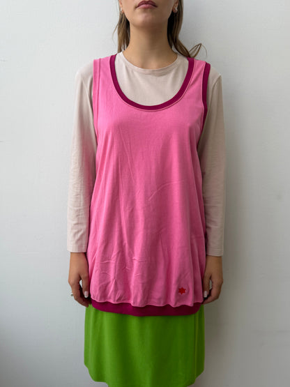 Comme des Garçons Ganryu Pink Tank Top | Small, Pink