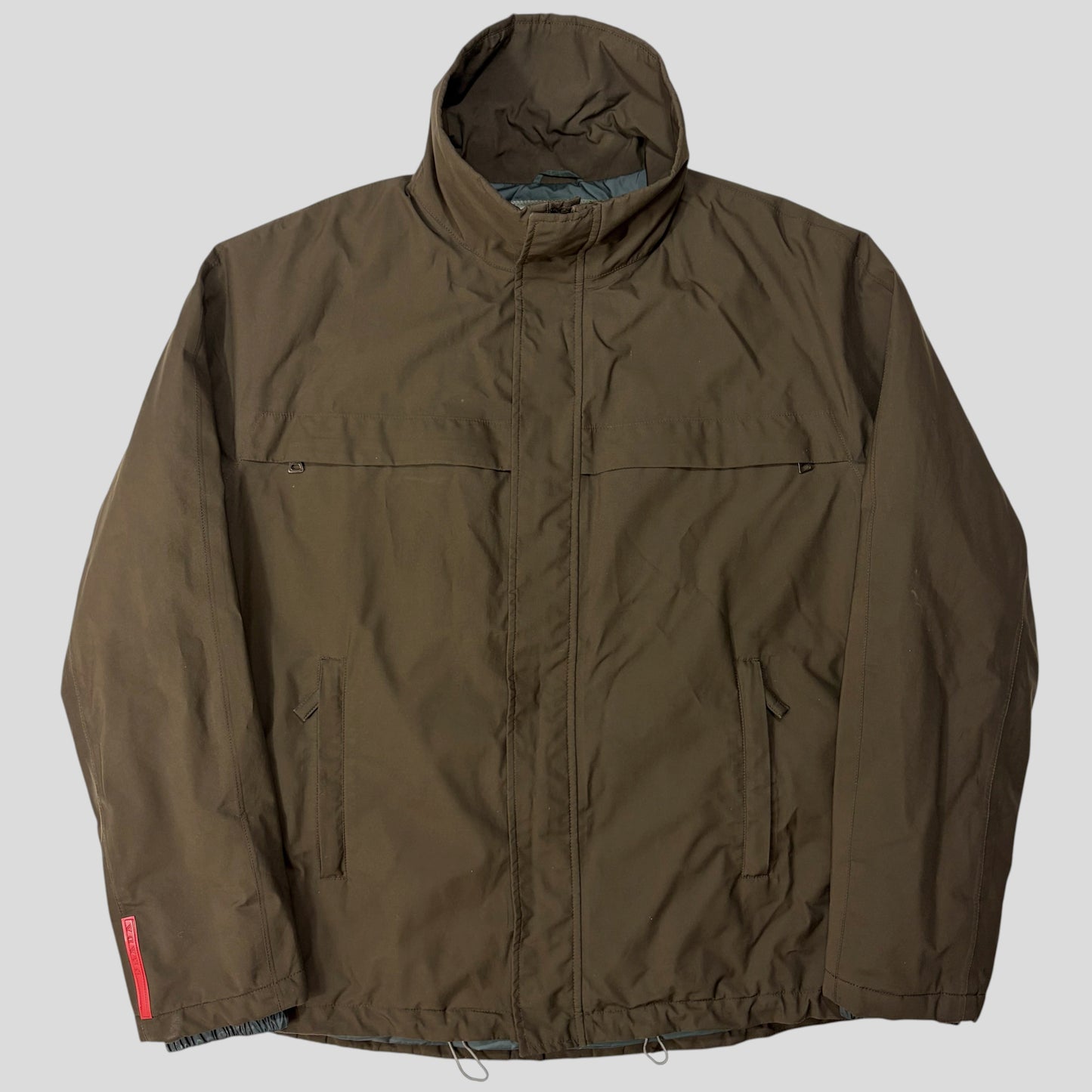 Prada Sport 00’s Khaki Chest Pocket Padded Goretex Jacket - L | Default Title, Brown