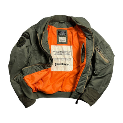 Schott NYC Green CWU-R Bomber Jacket