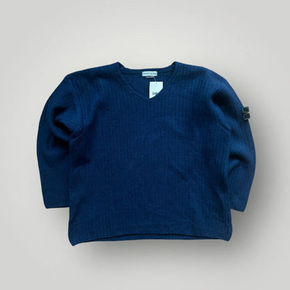 Stone Island AW/95 V-neck Wool Knit L