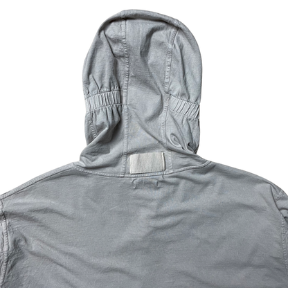 S/S 2008 Cloud Grey Triple Cotton Sniper Hood Single Pocket Pullover Hoodie