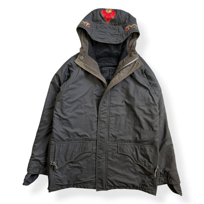 AW99/00 Maharishi Shower Repellent Waxed Jacket (L) | Large, Red