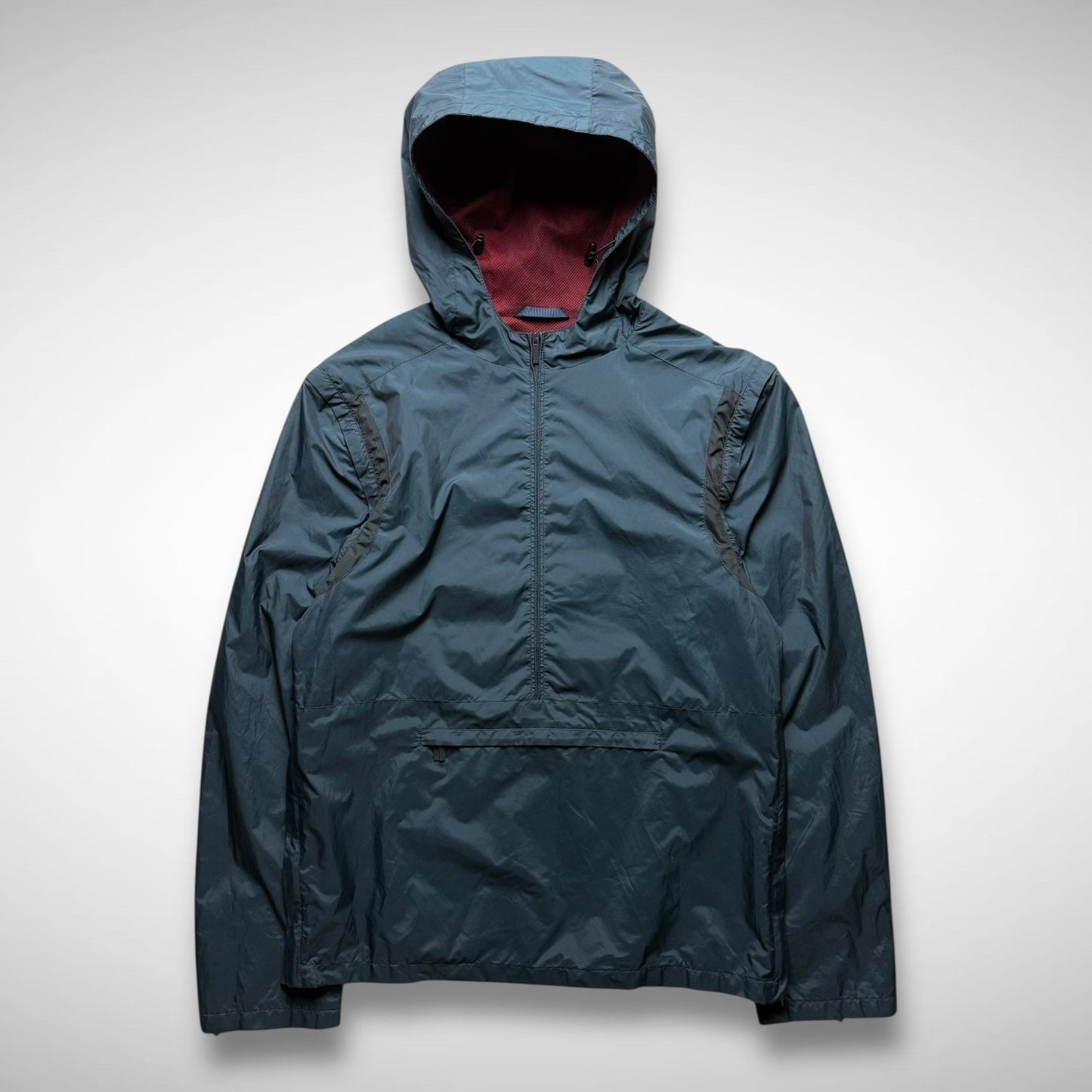 Kenzo 2-in-1 Hooded 1/2 Zip Jacket/Vest (2000s)