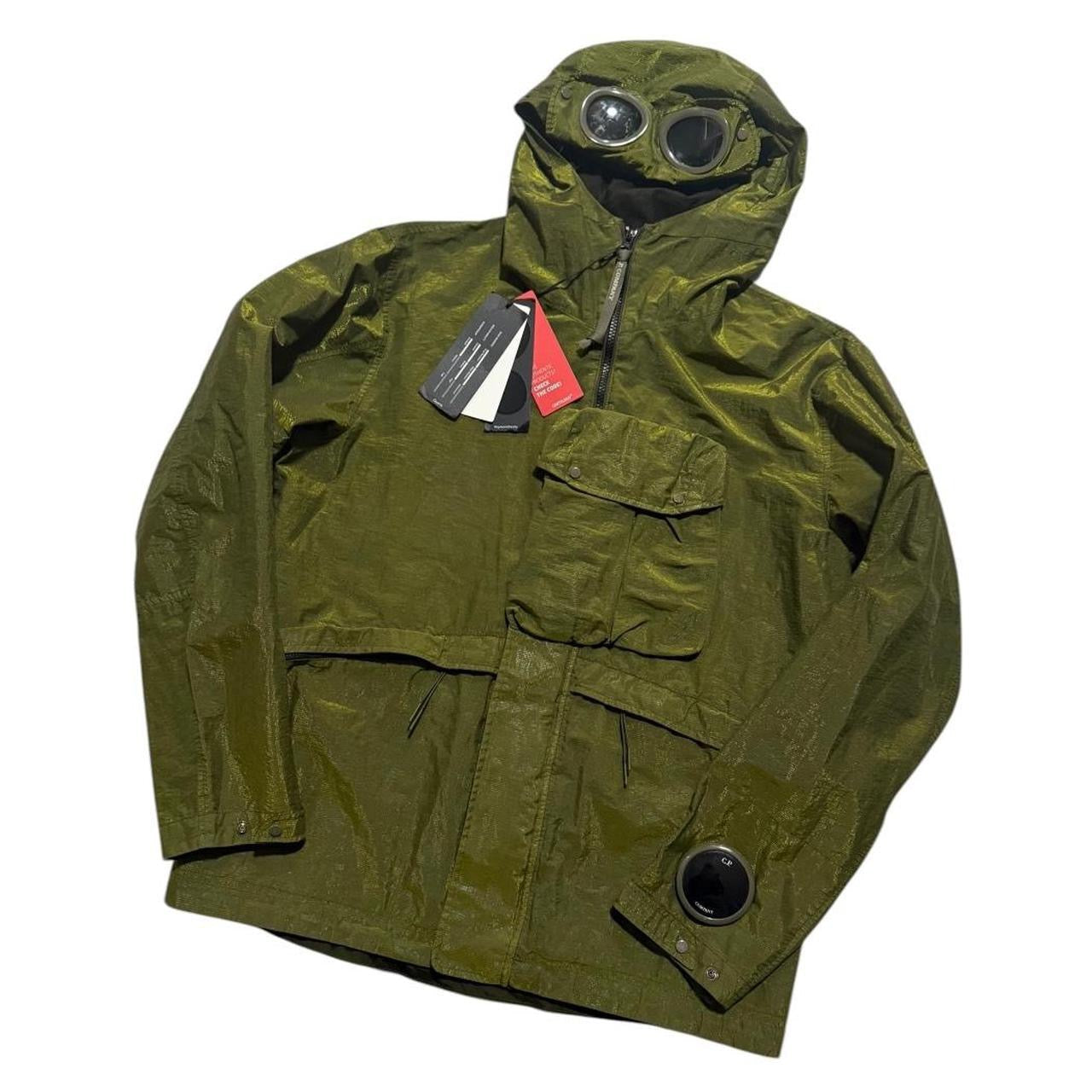 CP Company P.Ri.S.M La Mille Goggle Jacket | Medium, Olive Green