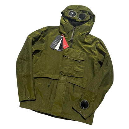 CP Company P.Ri.S.M La Mille Goggle Jacket | Medium, Olive Green