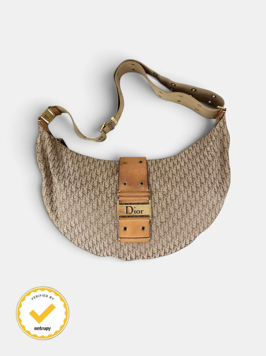 2003 Christian Dior Street Chic Large Croissant Hobo Bag | O/S, Brown