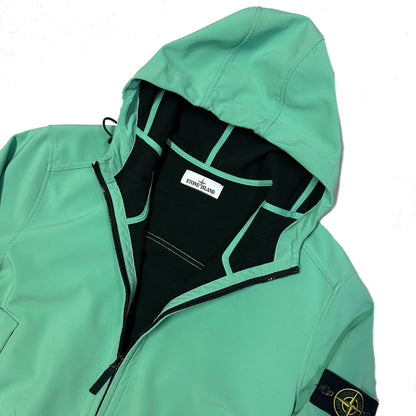 Stone Island Soft Shell Jacket In Green ( 3XL )
