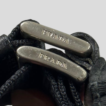 Prada Milano 00’s Nylon Rectangle Crossbody Bag | O/S, Black