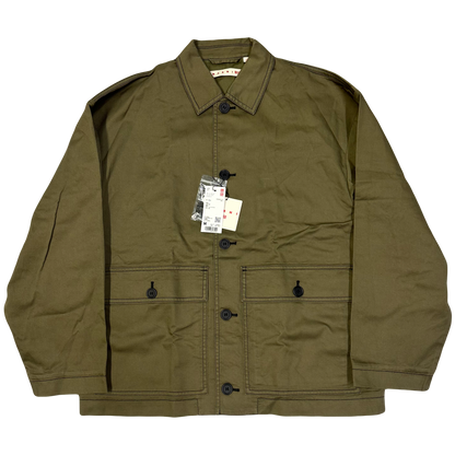 Uniqlo X Marni Collared Jacket In Olive ( M )