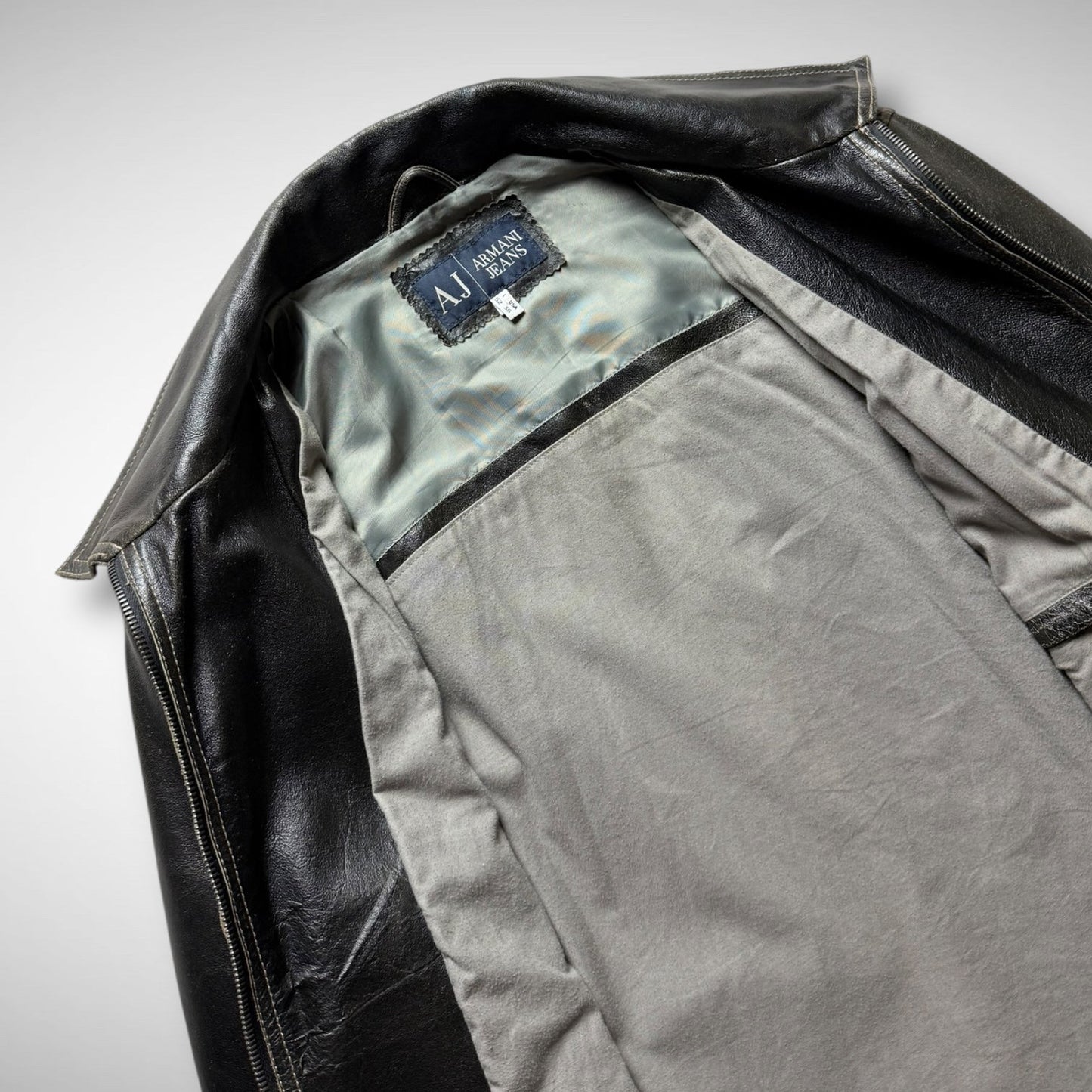 Armani Jeans Leather Jacket (2000s)