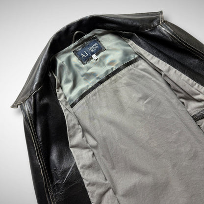 Armani Jeans Leather Jacket (2000s)