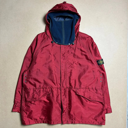 A/W 1993 Crimson Red Formula Steel Balaclava Parka