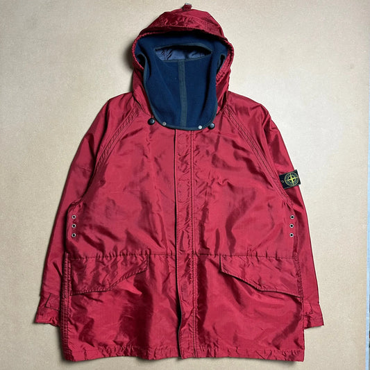 A/W 1993 Crimson Red Formula Steel Balaclava Parka