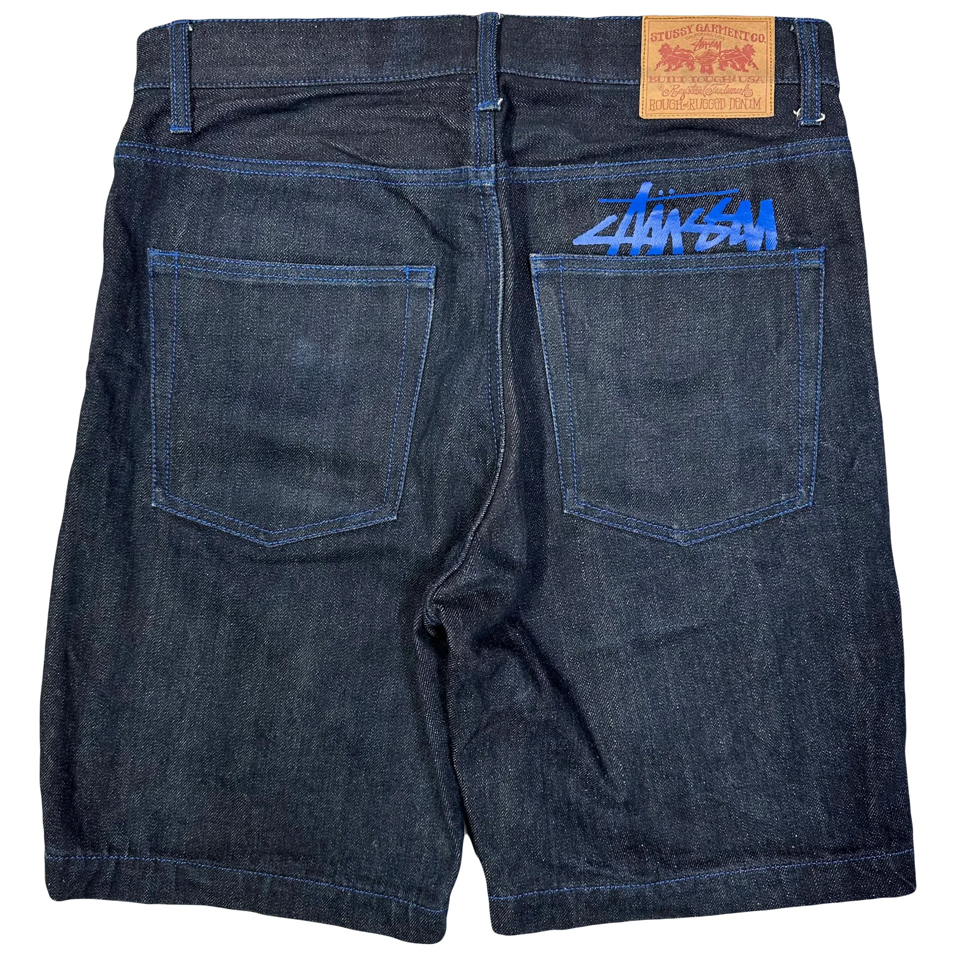 Stüssy Jorts With Blue Print ( W30 ) - 1036 Emporium