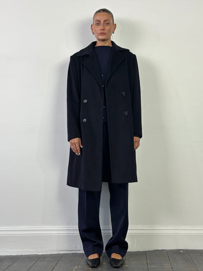 Loro Piana Pure Wool Double Breasted Coat - L/XL