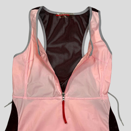 Prada Sport SS00 Nylon Mesh Technical Dress - IT44 | Medium, Pink