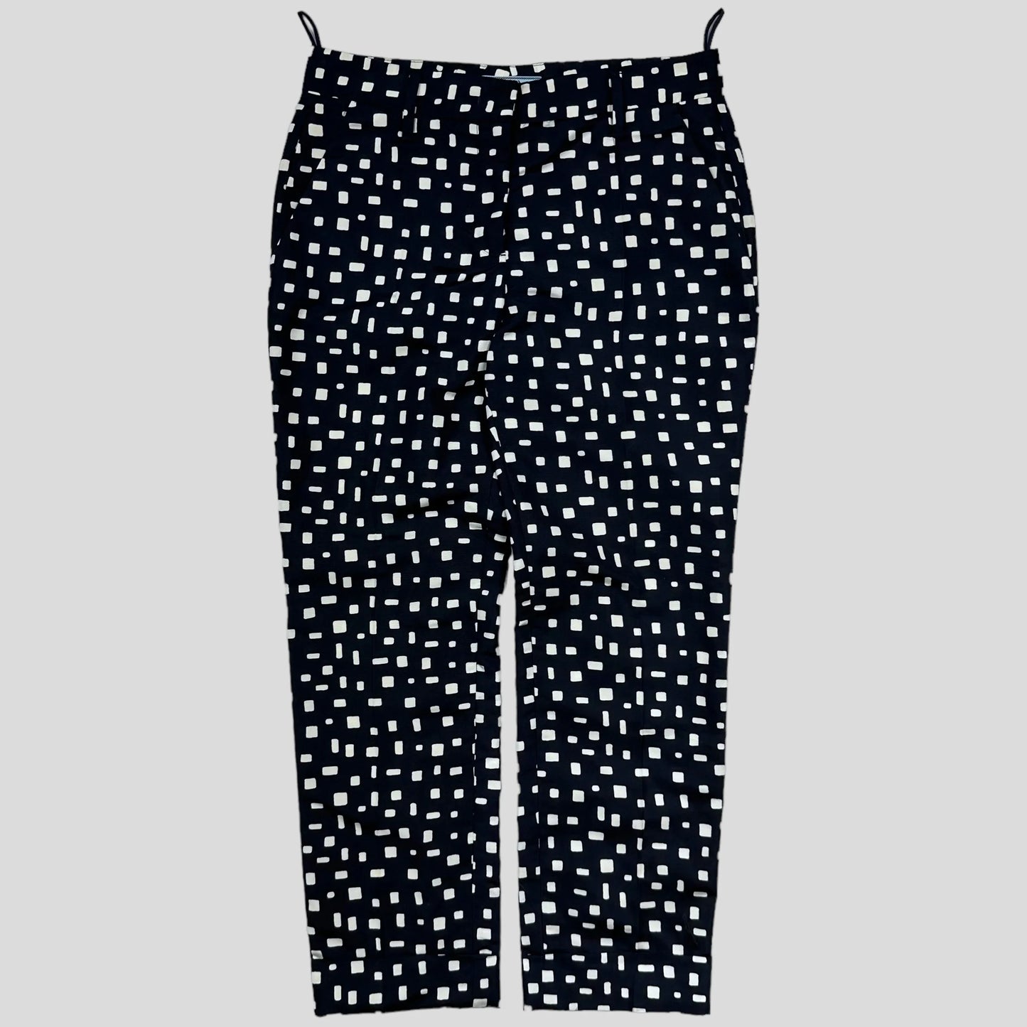 Prada Milano 2013 Silk Geometric Trousers - IT38 (UK8)