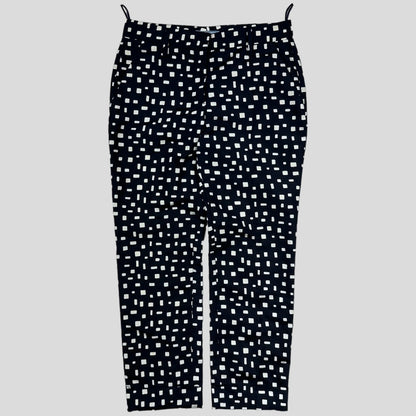 Prada Milano 2013 Silk Geometric Trousers - IT38 (UK8)