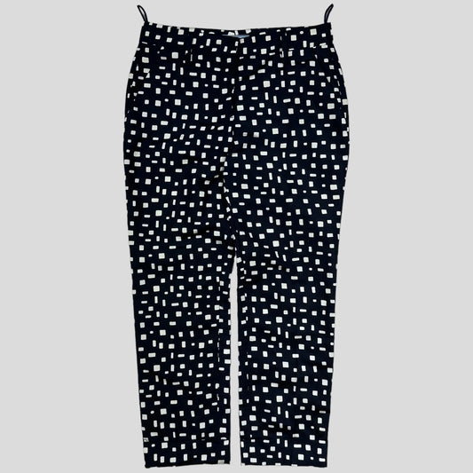 Prada Milano 2013 Silk Geometric Trousers - IT38 (UK8)