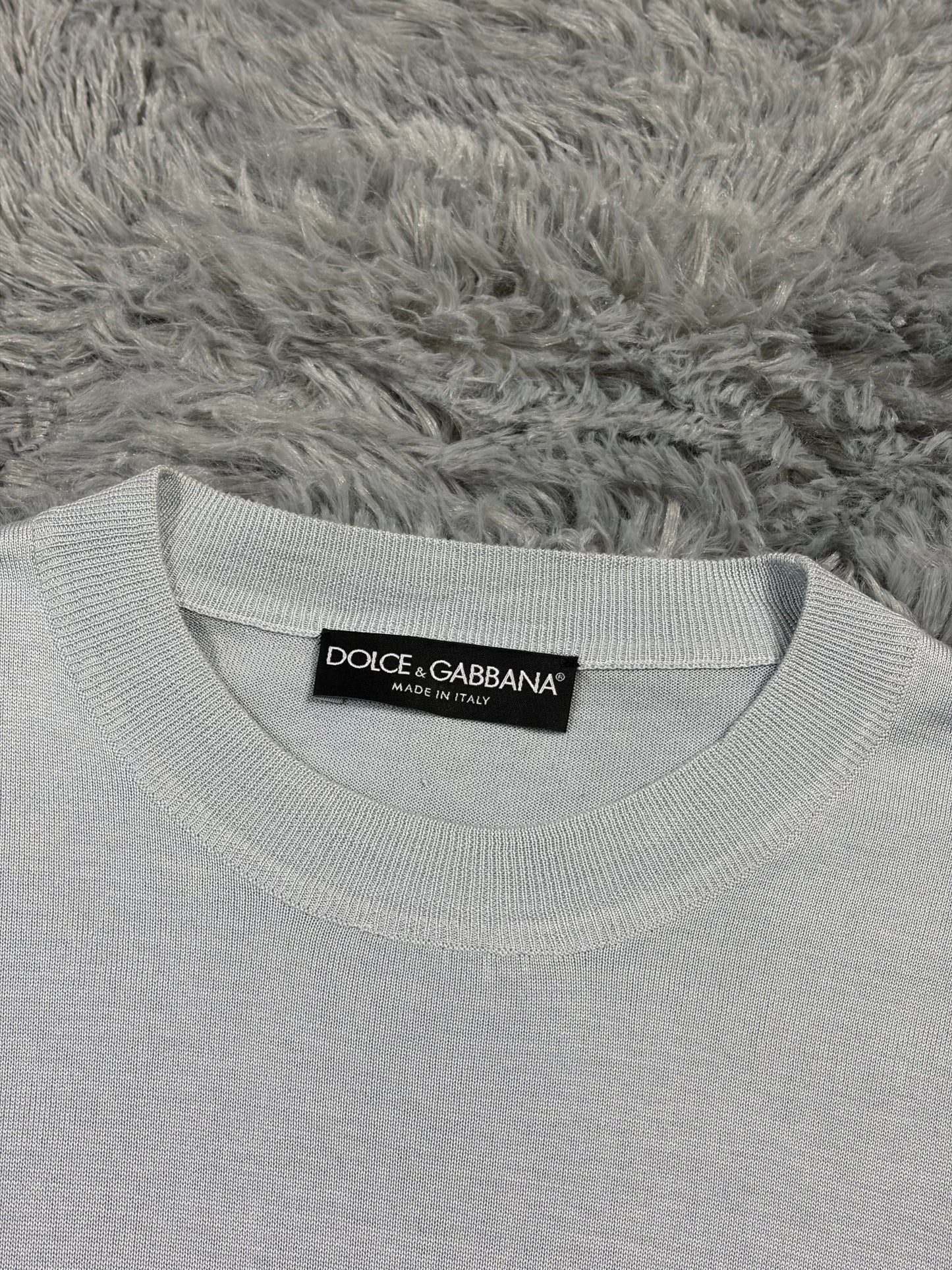Dolce & Gabbana Ombré Waterfall Lightweight Knit Jumper - M | O/S, Blue