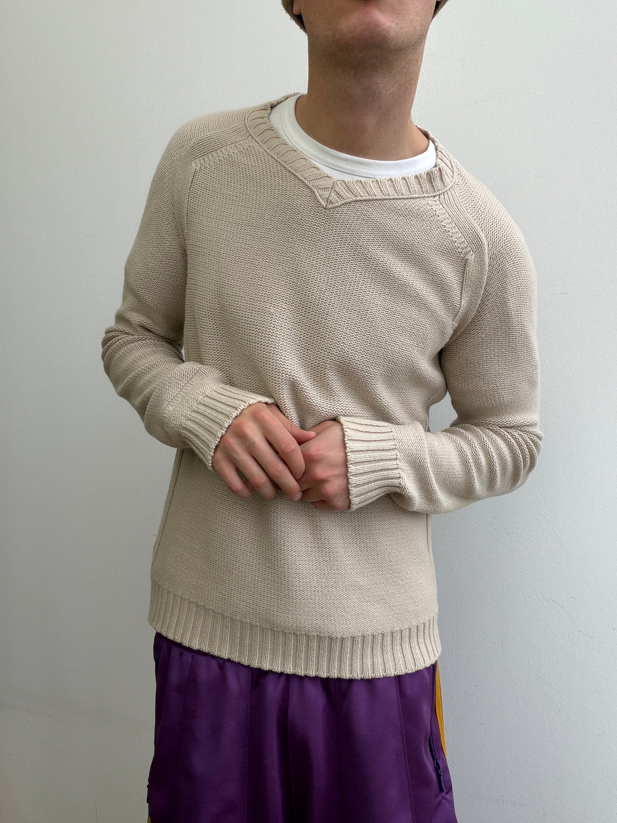 C.P. Company AW07 Knit Jumper | Medium, Beige