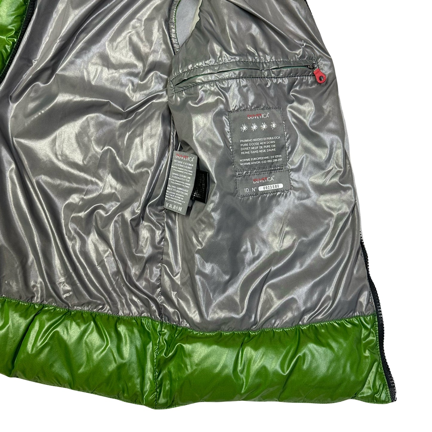 Duvetica Hooded Puffer Gilet In Green ( M )