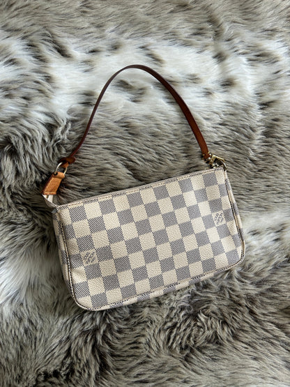 2009 Louis Vuitton Damier Azur Pochette Bag | O/S, Multicoloured