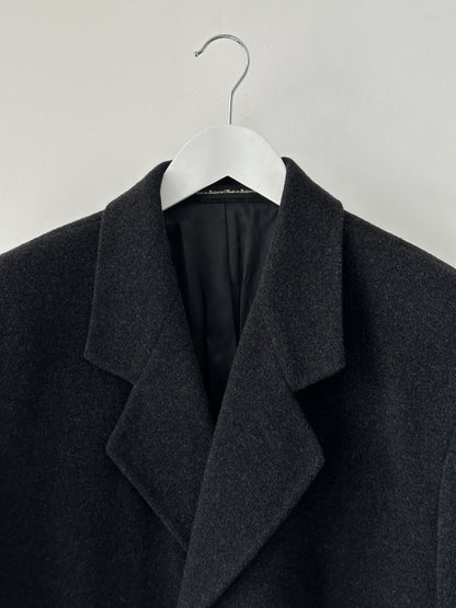 Oscar De La Renta Wool Cashmere Single Breasted Coat - 42R/XL