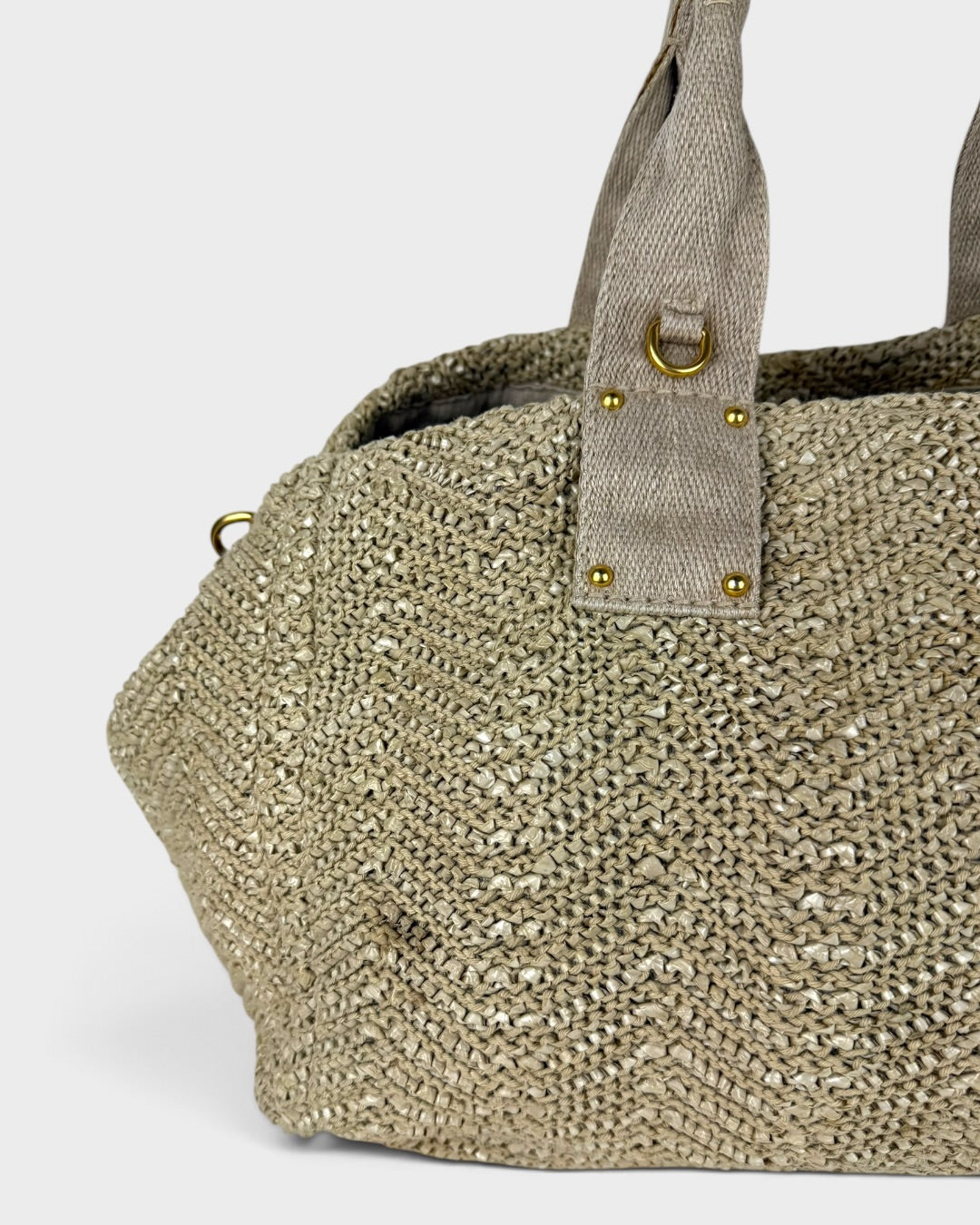 2000s Prada Raffia Woven 2Way Handbag | O/S, Multicoloured