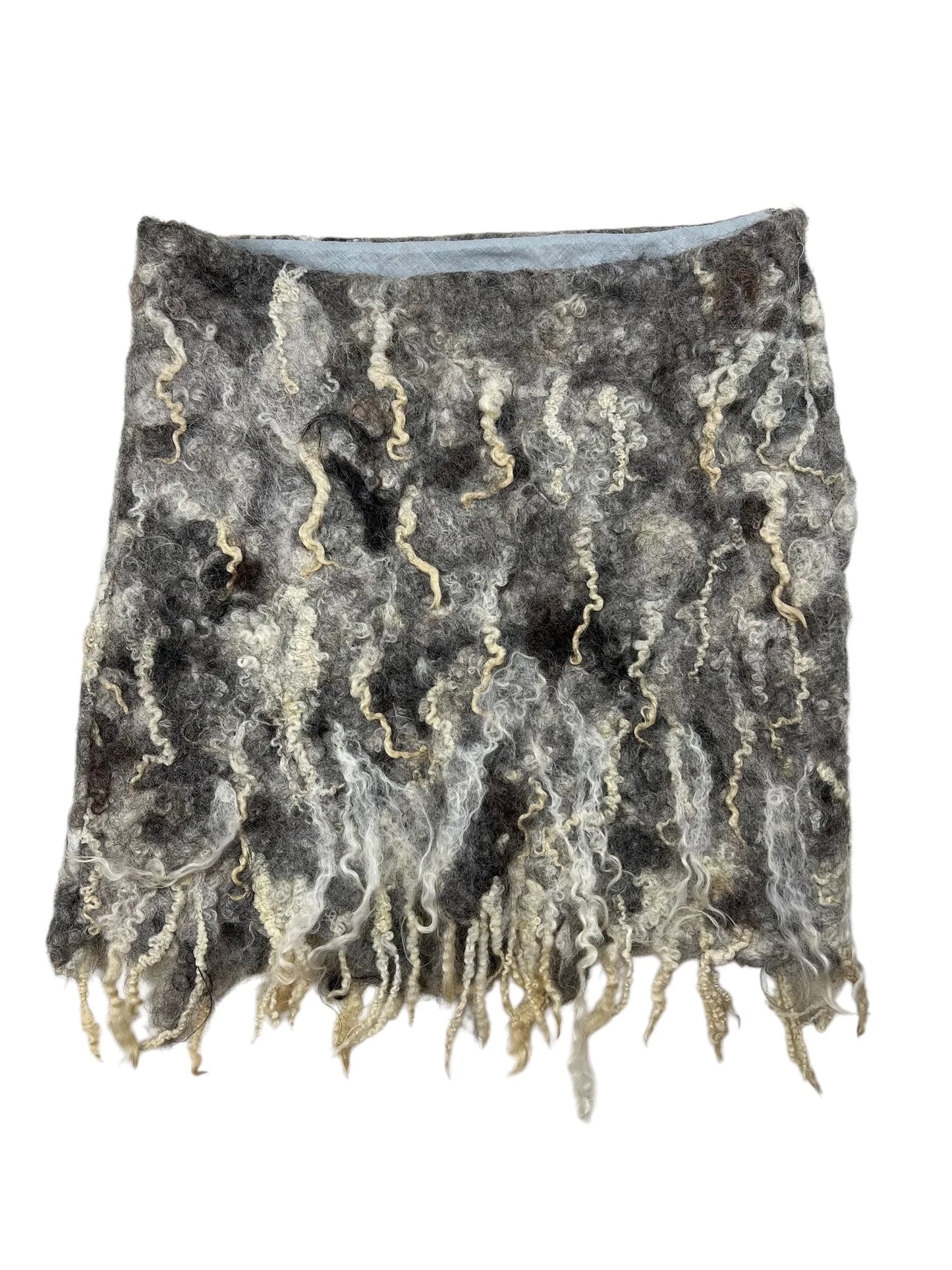 Handmade Avant Garde felt skirt