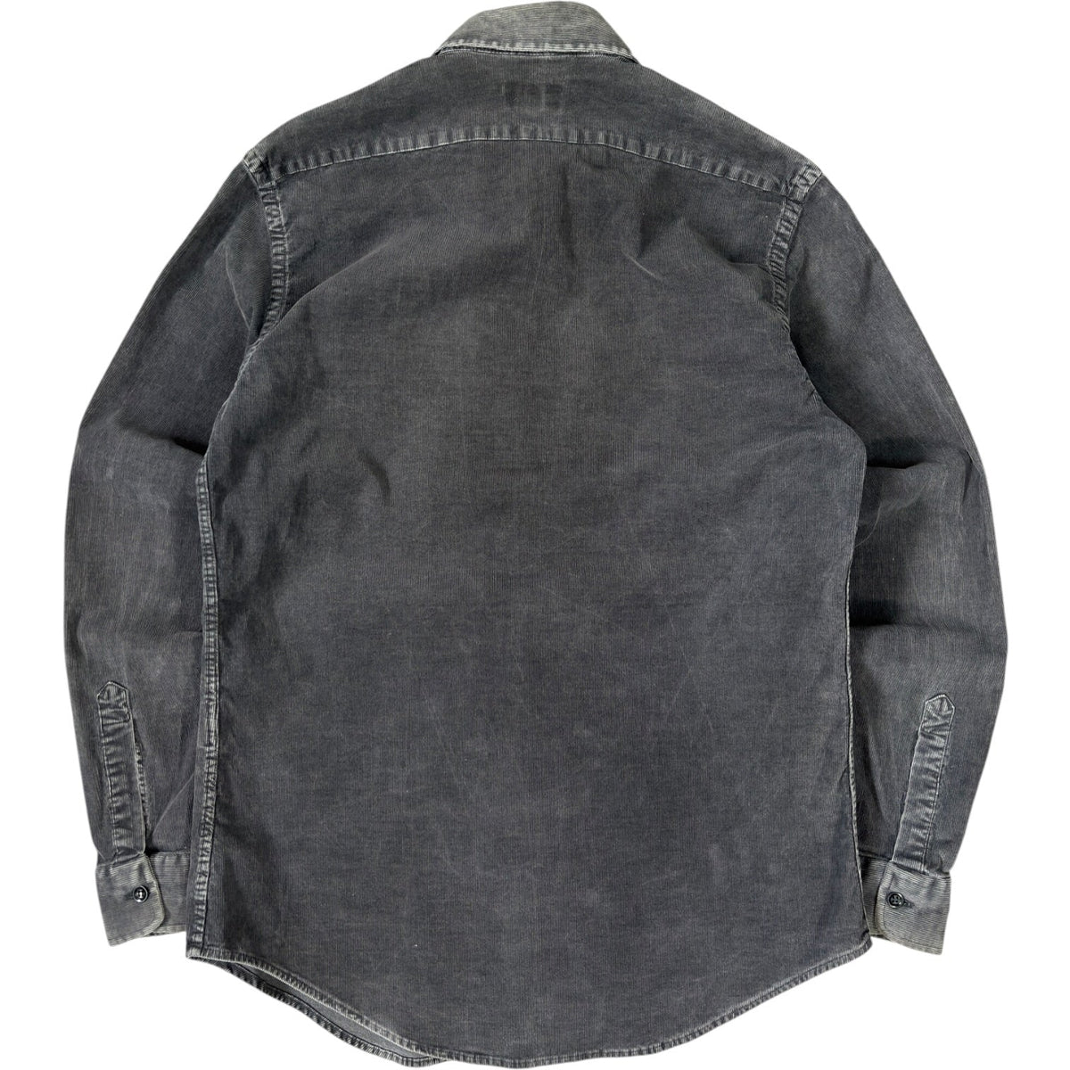 Armani Jeans 00’s Mini Corduroy Shirt M | Medium, Charcoal