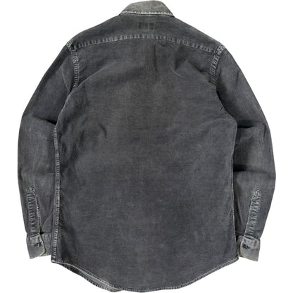 Armani Jeans 00’s Mini Corduroy Shirt M | Medium, Charcoal