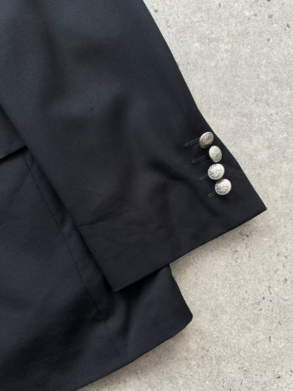 Yves Saint Laurent Pour Homme 1990s Pure Wool Bespoke Button Blazer - 36R/M