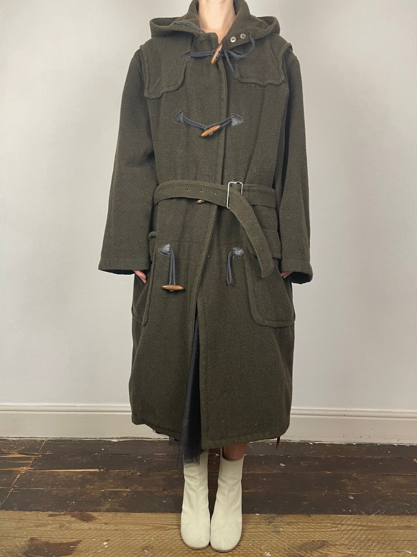 Jean Paul Gaultier Junior F/W 1990 wool duffle coat | Green, Green